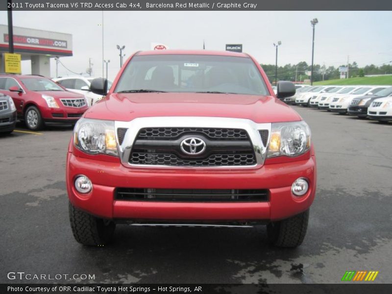 Barcelona Red Metallic / Graphite Gray 2011 Toyota Tacoma V6 TRD Access Cab 4x4