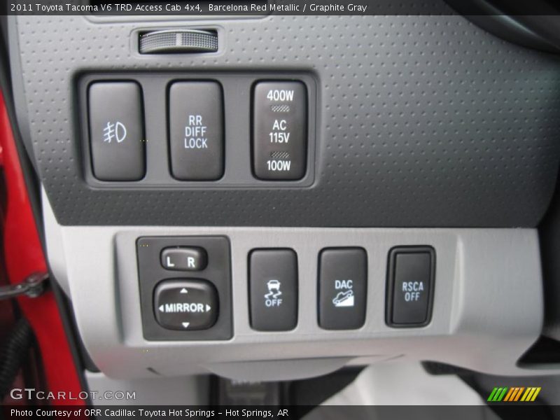 Barcelona Red Metallic / Graphite Gray 2011 Toyota Tacoma V6 TRD Access Cab 4x4