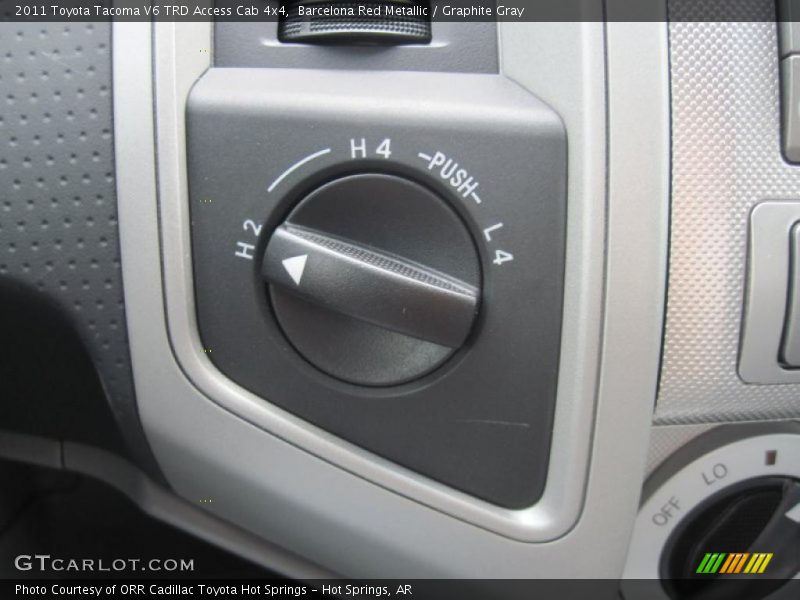 Barcelona Red Metallic / Graphite Gray 2011 Toyota Tacoma V6 TRD Access Cab 4x4