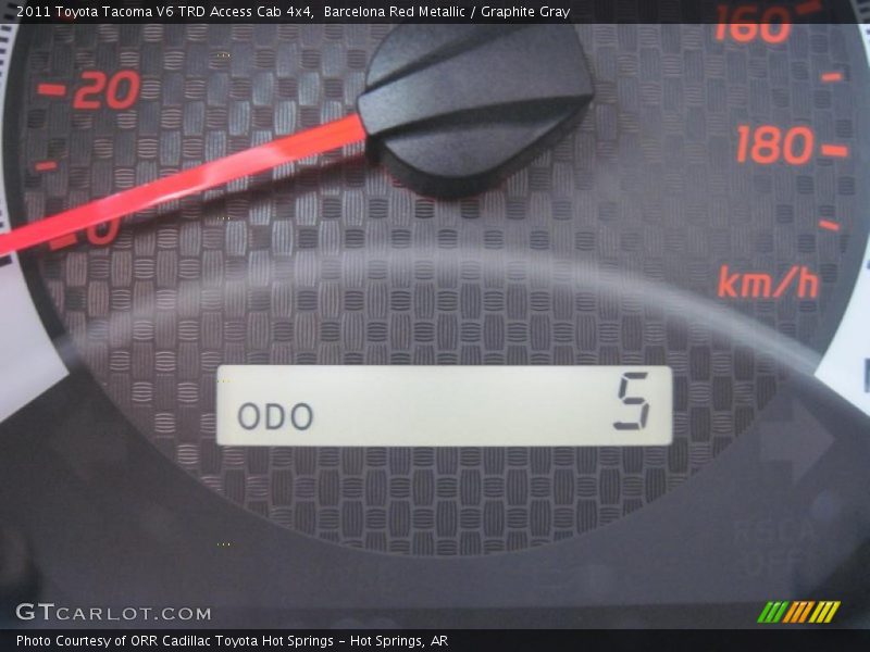 Barcelona Red Metallic / Graphite Gray 2011 Toyota Tacoma V6 TRD Access Cab 4x4