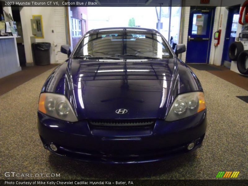 Carbon Blue / Black 2003 Hyundai Tiburon GT V6