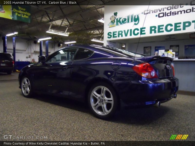 Carbon Blue / Black 2003 Hyundai Tiburon GT V6