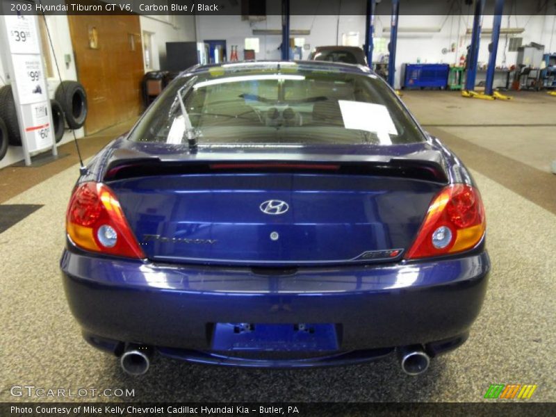 Carbon Blue / Black 2003 Hyundai Tiburon GT V6