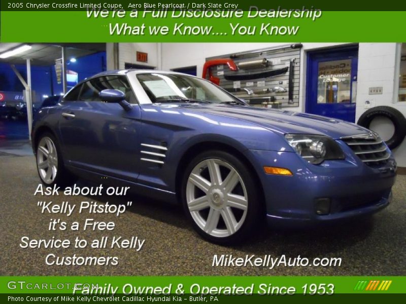 Aero Blue Pearlcoat / Dark Slate Grey 2005 Chrysler Crossfire Limited Coupe