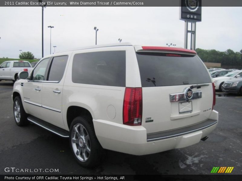 White Diamond Tricoat / Cashmere/Cocoa 2011 Cadillac Escalade ESV Luxury