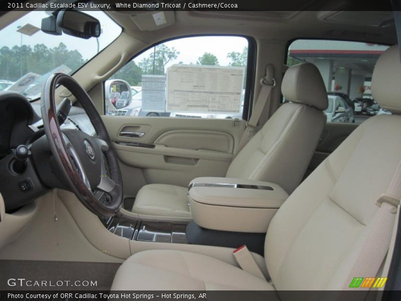 White Diamond Tricoat / Cashmere/Cocoa 2011 Cadillac Escalade ESV Luxury