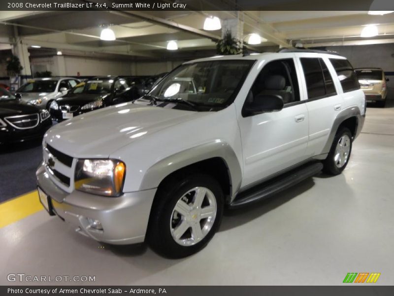 Summit White / Light Gray 2008 Chevrolet TrailBlazer LT 4x4