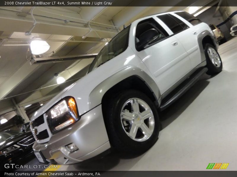 Summit White / Light Gray 2008 Chevrolet TrailBlazer LT 4x4