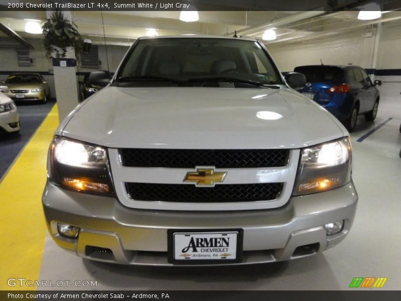 Summit White / Light Gray 2008 Chevrolet TrailBlazer LT 4x4
