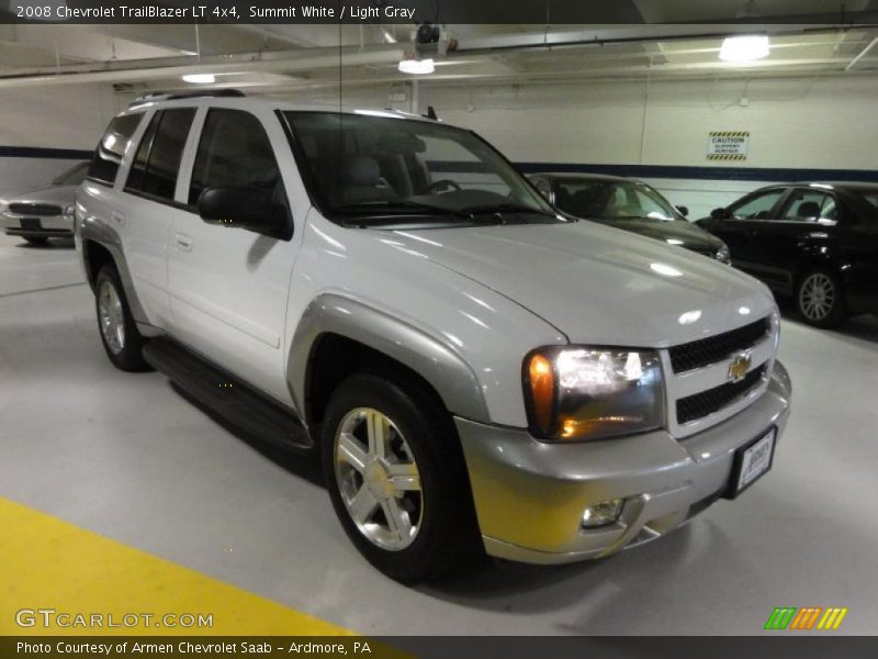 Summit White / Light Gray 2008 Chevrolet TrailBlazer LT 4x4