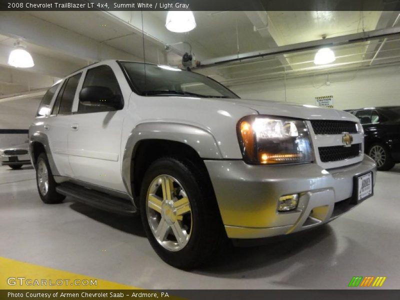 Summit White / Light Gray 2008 Chevrolet TrailBlazer LT 4x4