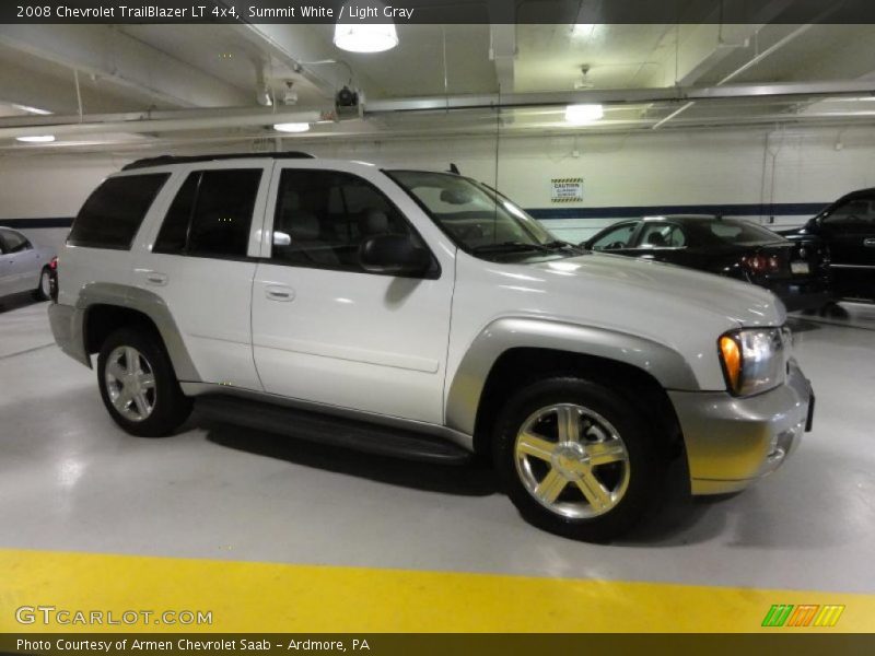Summit White / Light Gray 2008 Chevrolet TrailBlazer LT 4x4