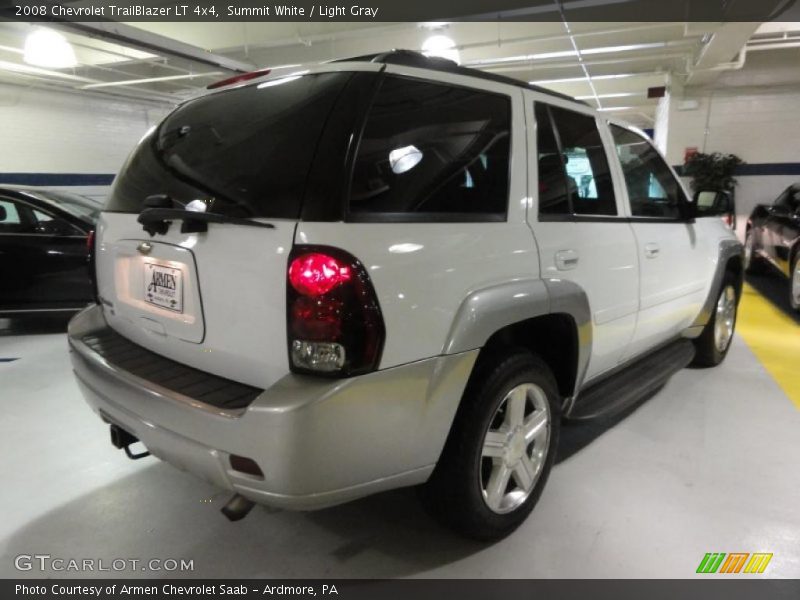 Summit White / Light Gray 2008 Chevrolet TrailBlazer LT 4x4