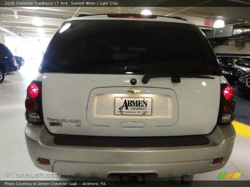 Summit White / Light Gray 2008 Chevrolet TrailBlazer LT 4x4