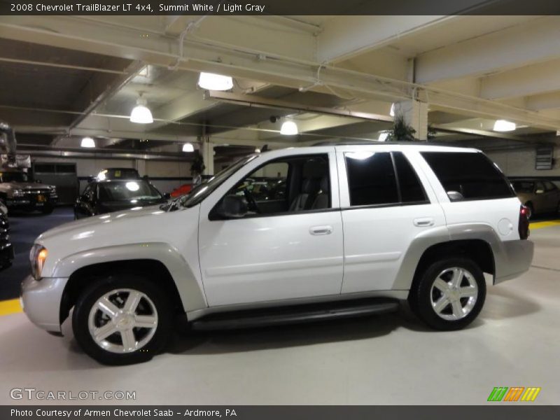 Summit White / Light Gray 2008 Chevrolet TrailBlazer LT 4x4