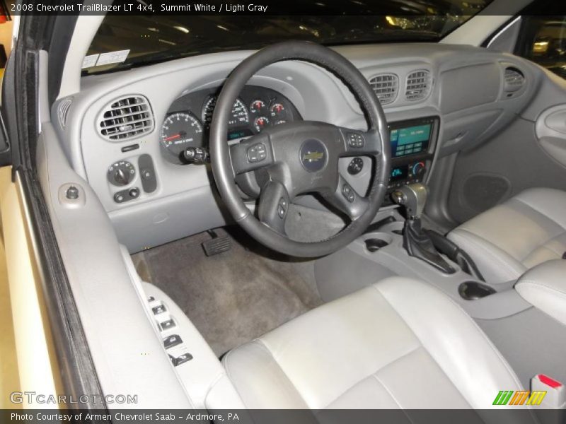 Summit White / Light Gray 2008 Chevrolet TrailBlazer LT 4x4