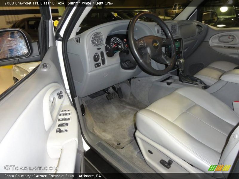 Summit White / Light Gray 2008 Chevrolet TrailBlazer LT 4x4