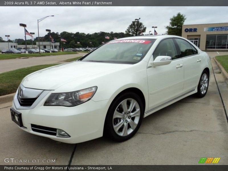 Alberta White Pearl / Parchment 2009 Acura RL 3.7 AWD Sedan