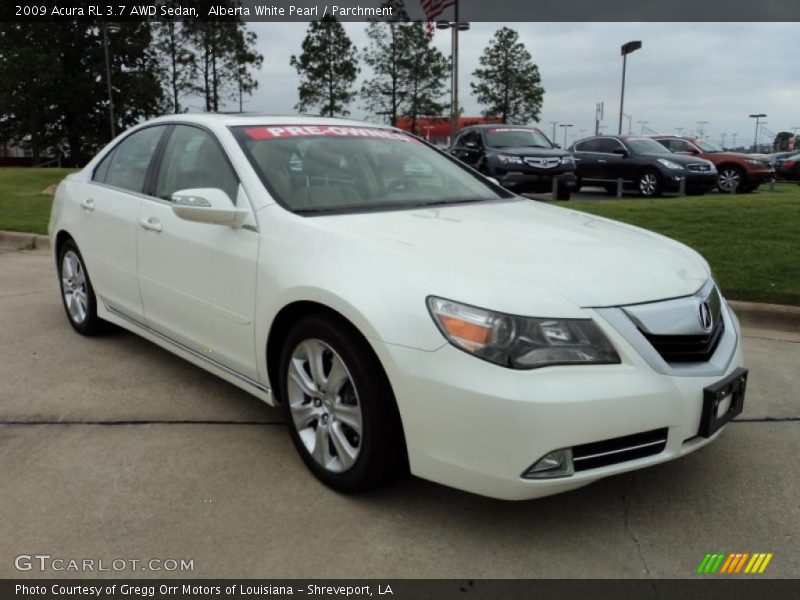 Alberta White Pearl / Parchment 2009 Acura RL 3.7 AWD Sedan