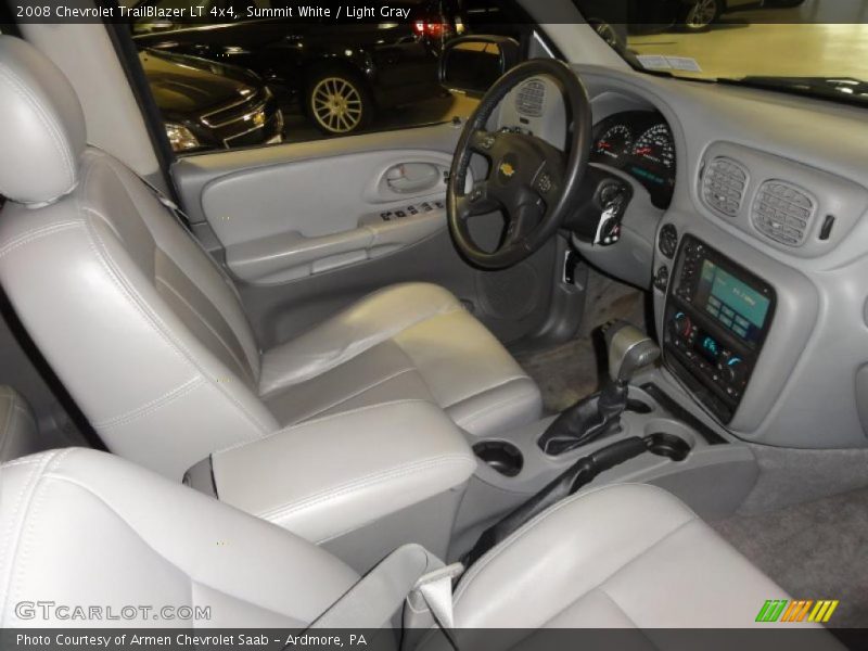 Summit White / Light Gray 2008 Chevrolet TrailBlazer LT 4x4