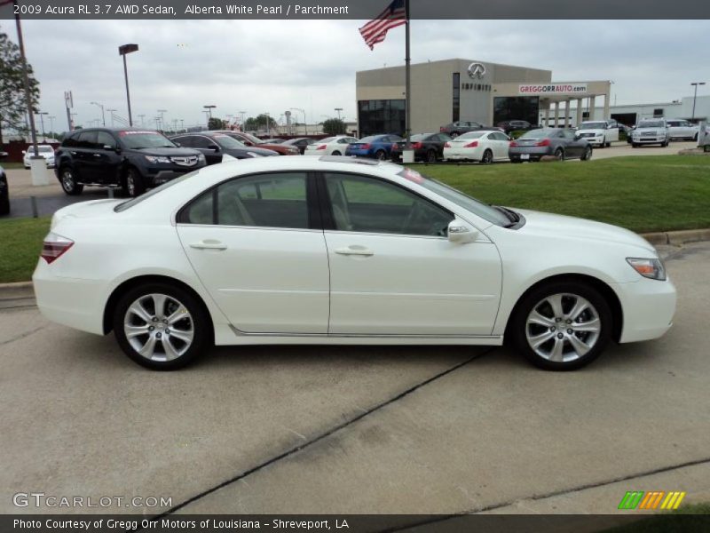 Alberta White Pearl / Parchment 2009 Acura RL 3.7 AWD Sedan
