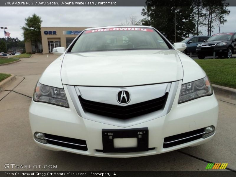 Alberta White Pearl / Parchment 2009 Acura RL 3.7 AWD Sedan