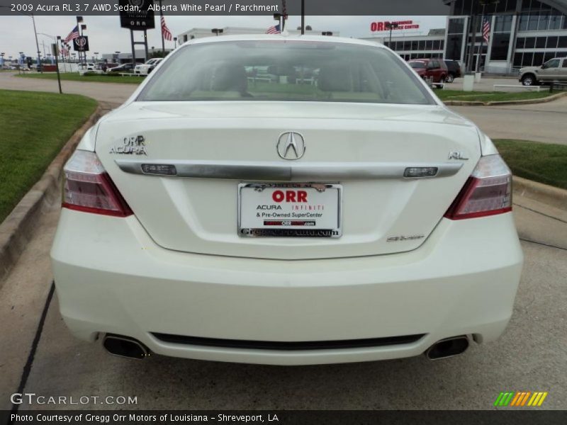 Alberta White Pearl / Parchment 2009 Acura RL 3.7 AWD Sedan