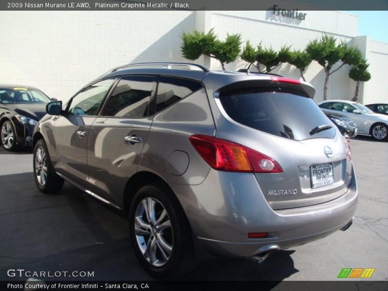 Platinum Graphite Metallic / Black 2009 Nissan Murano LE AWD