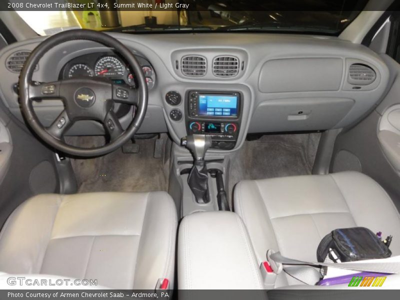 Summit White / Light Gray 2008 Chevrolet TrailBlazer LT 4x4