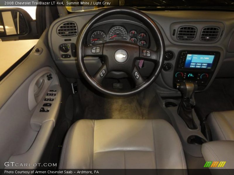 Summit White / Light Gray 2008 Chevrolet TrailBlazer LT 4x4