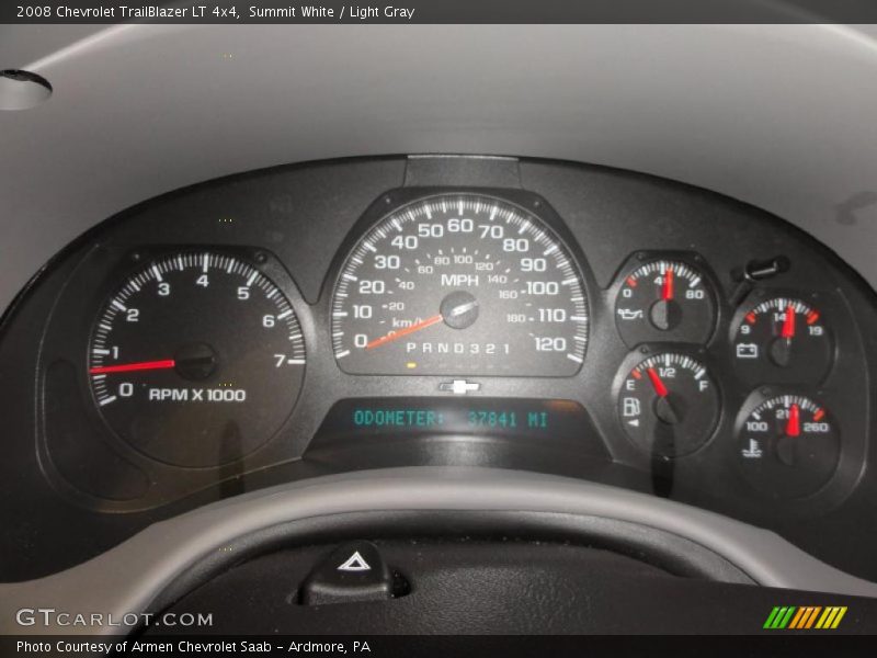 Summit White / Light Gray 2008 Chevrolet TrailBlazer LT 4x4