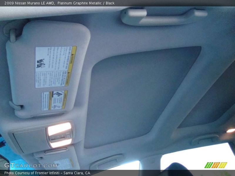 Platinum Graphite Metallic / Black 2009 Nissan Murano LE AWD