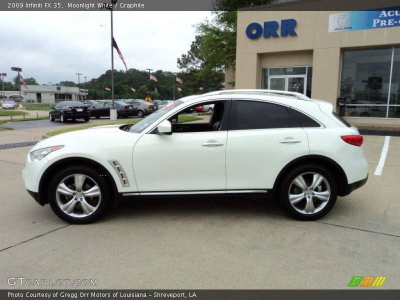 Moonlight White / Graphite 2009 Infiniti FX 35