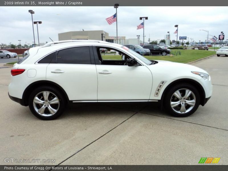 Moonlight White / Graphite 2009 Infiniti FX 35