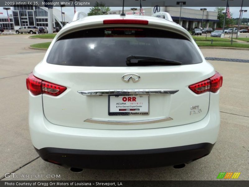 Moonlight White / Graphite 2009 Infiniti FX 35