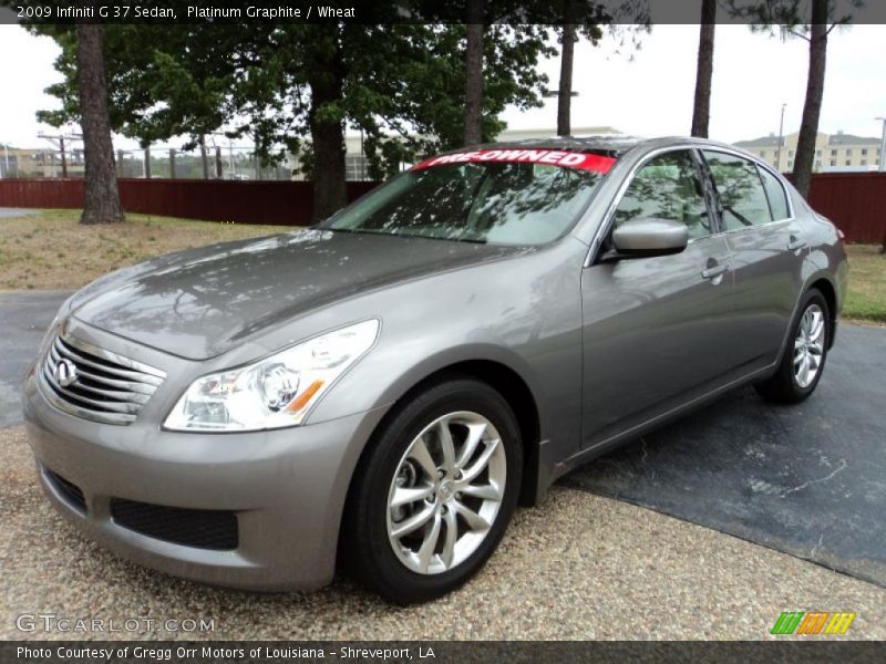 Platinum Graphite / Wheat 2009 Infiniti G 37 Sedan