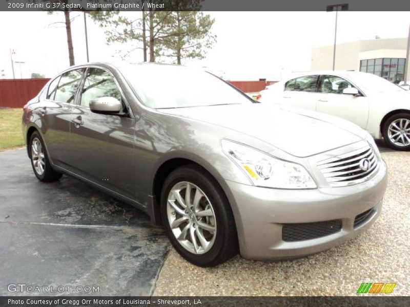 Platinum Graphite / Wheat 2009 Infiniti G 37 Sedan