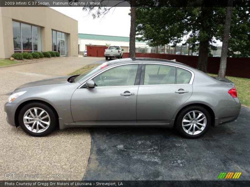 Platinum Graphite / Wheat 2009 Infiniti G 37 Sedan
