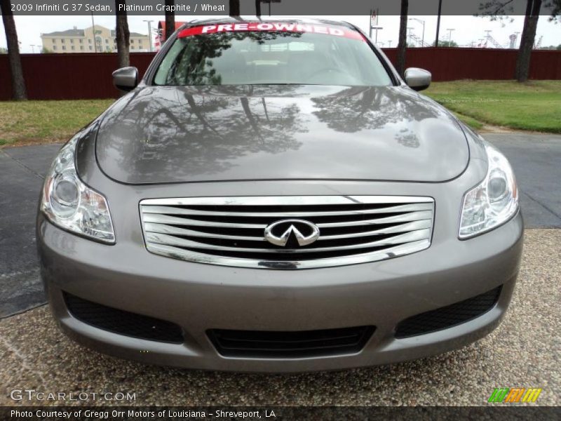 Platinum Graphite / Wheat 2009 Infiniti G 37 Sedan