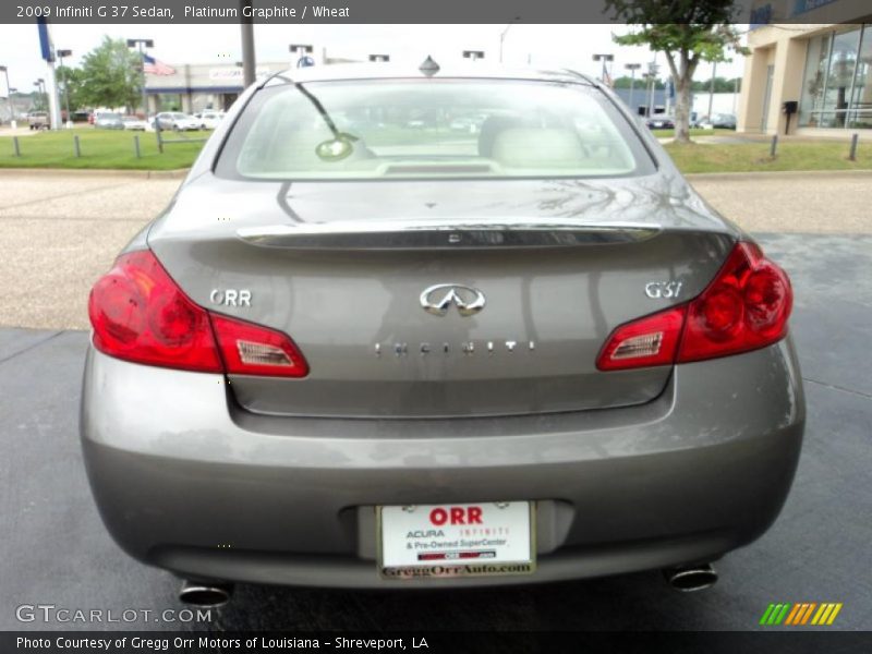 Platinum Graphite / Wheat 2009 Infiniti G 37 Sedan