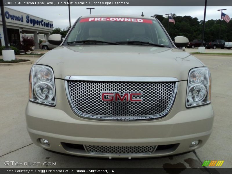 Gold Mist Metallic / Cocoa/Light Cashmere 2008 GMC Yukon Denali AWD