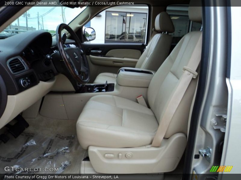 Gold Mist Metallic / Cocoa/Light Cashmere 2008 GMC Yukon Denali AWD