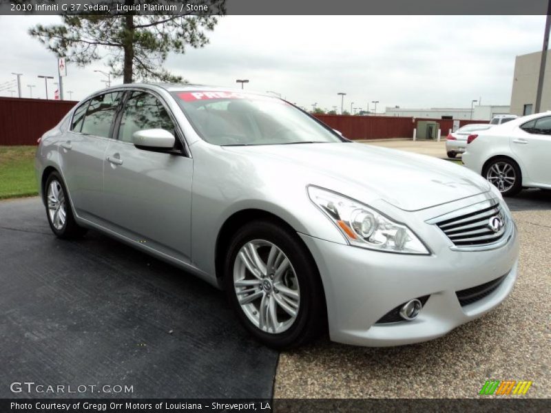 Liquid Platinum / Stone 2010 Infiniti G 37 Sedan