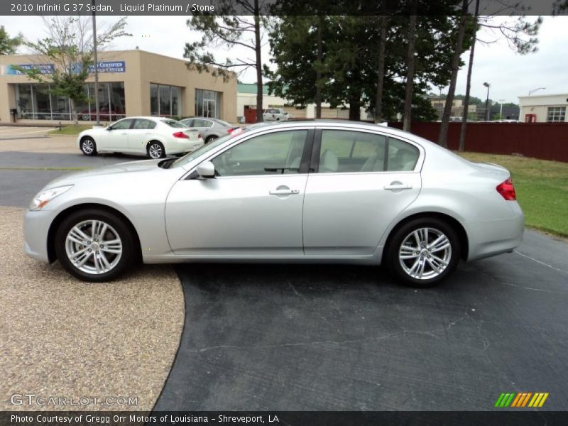 Liquid Platinum / Stone 2010 Infiniti G 37 Sedan