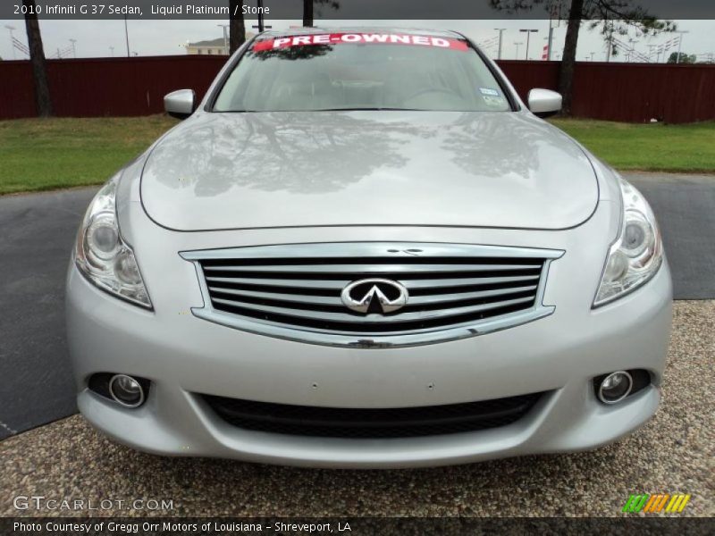 Liquid Platinum / Stone 2010 Infiniti G 37 Sedan