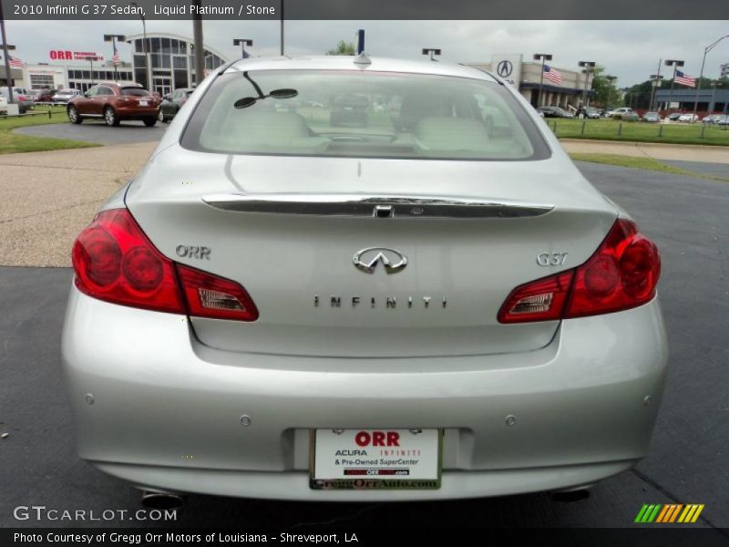 Liquid Platinum / Stone 2010 Infiniti G 37 Sedan