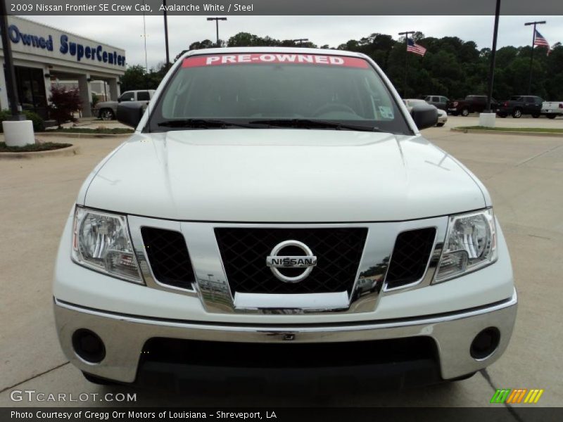 Avalanche White / Steel 2009 Nissan Frontier SE Crew Cab