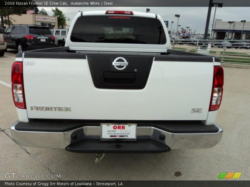Avalanche White / Steel 2009 Nissan Frontier SE Crew Cab