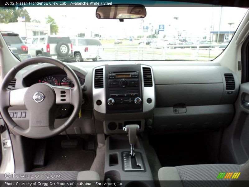 Avalanche White / Steel 2009 Nissan Frontier SE Crew Cab