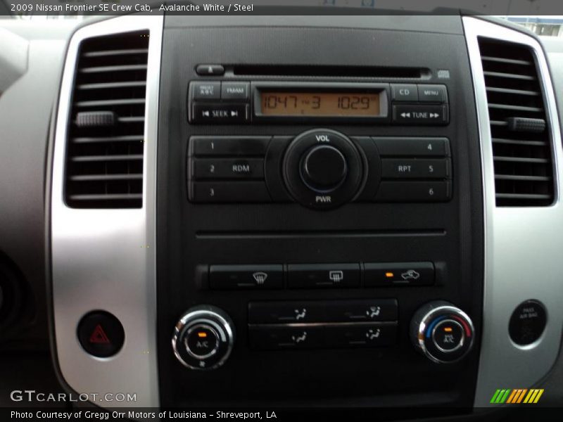 Avalanche White / Steel 2009 Nissan Frontier SE Crew Cab